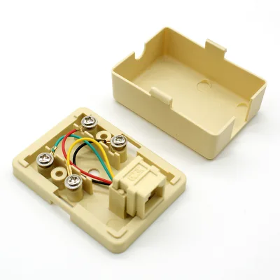 Cat3 RJ11 Telephone Module Junction Box Surface Mount Box