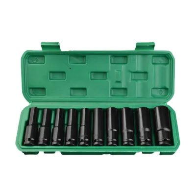 10-piece Electric Wrench Sleeve Set Auto Repair Hardware Tool Extended Hex Socket Wrench Set