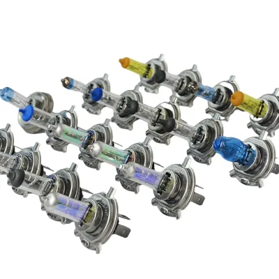 Good Quality Car Accessories Headlight H1 H3 H4 H7 H8 Quartz Glass Steel Base Halogen Bulbs