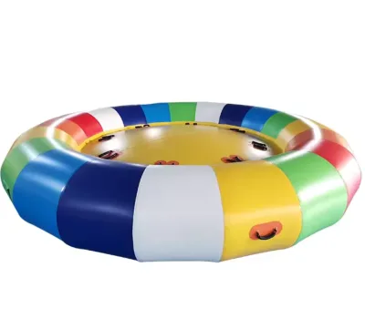 Inflatable Crazy UFO / Inflatable Disco Boat Water Toy / Inflatable Disco Boat