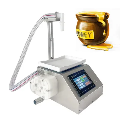 High Quality Honey Filling Machine for Glass Bottle , Liquid Filling Machine for Small Business