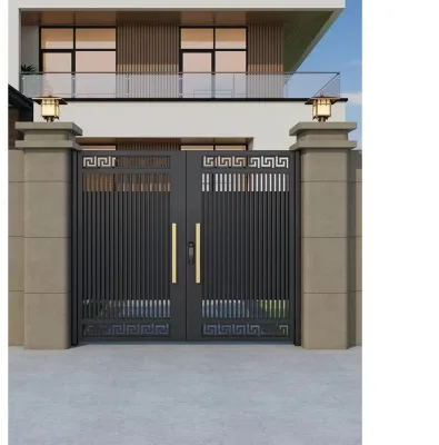Security Aluminum Courtyard Door Reinforced Courtyard Door Private Courtyard Door