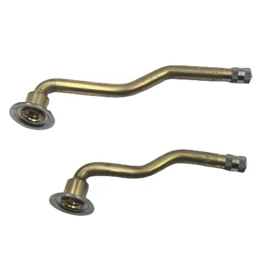 Universal V3-04-1 Brass Long Bend Clamp in Replacement Tire Valve Stem for for Tractor Truck Bus