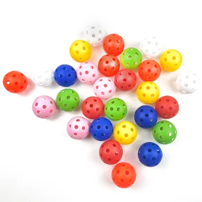 Super Soft Colorful 42mm Indoor Golf Practice Balls, EVA Injection Molded 26-Hole Balls for Kids & Pet Toys