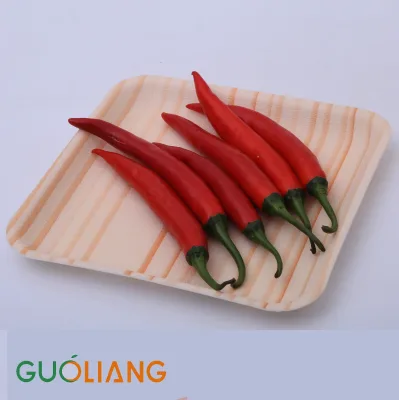 GUOLIANG Custom Disposable PS Foam PET Food Tray Blister Packaging Sushi Fresh Meat Vegetable Supermarket Display