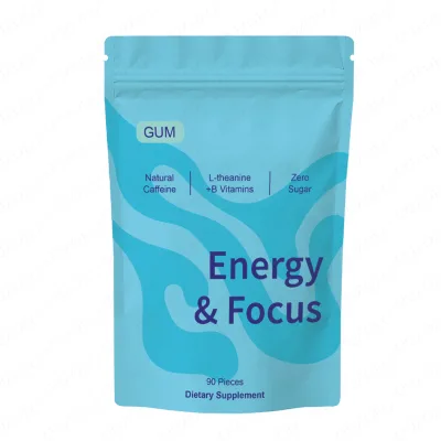 Wholesale Mint Caffeine Chewing Tablet L-Theanine Vitamin B Focus Nootropic Brain Performance Energy Chewing Supplements