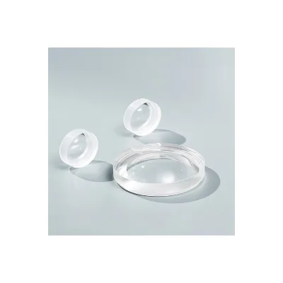 Quartz 25mm Double Convex Spherical Structure Optical Glass Meniscus Lenses OEM Supported Convex Concave Plano Pattern