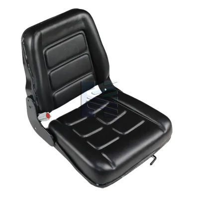 Forklift Seat with Safety Belt, 230* 285mm Vacuum Formed Plastic Seat for Forklift, Excavator, Loader