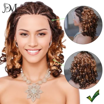 Dailmei Top Quality Curly Big Waves for Women's Headwear Suitable for Everyday Festivals, Parties Using 13x4 Lace Front Wigs