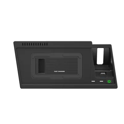 15W QC3.0 Wireless Charger 12-24V for Volkswagen Teramont X 2021-2025 LHD Fast Charging with Type-C/USB Ports