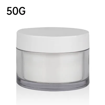 High Quality 50g Double Wall Wide Mouth Pet Cosmetic Plastic Jars for Body Butter