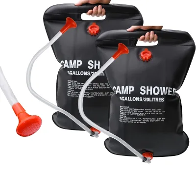 China Manufacture Best Quality Outdoor Camping Hiking Trekking Custom Printed Portable Solar Camp Bathing Bag