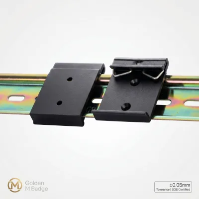 Huaqi Mingtong 6063-T6 Aluminum 35mm DIN Rail Clip Snap Hook Mounting Bracket 68x35x8mm Tiandi Certified RoHS Panel