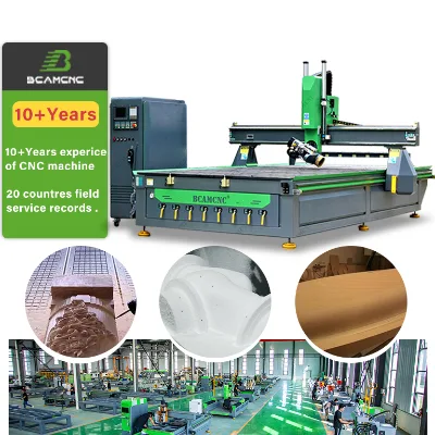 BCAMCNC 4 Aixs 1325 Cnc Router Glass Cutting Cnc Router Machine Atc Roller for Kitchen Top