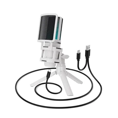 RGB USB Condenser Microphone Streaming Condenser Microphone Kit Studio Recording Microphone Condenser Special
