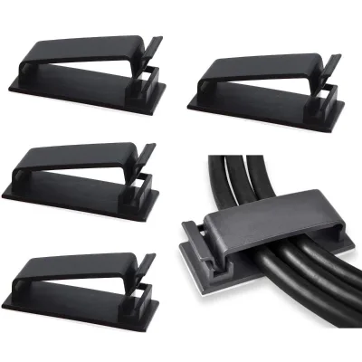 Self Adhesive Cable Management Clips for Car TV PC Laptop Ethernet Power Cord Multipurpose Clamp Holder Cable Wire Organize