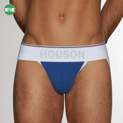 95% Modal 5% Elastane Super Soft Jockstraps Blue White Rey Red Custom logo Thick Waistband Sexy Underwear XS S M L XL 2XL