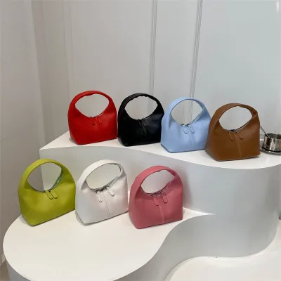 ZPB2374 New Luxury Designer Women's Messenger Purse Handbag Soft Skin Single Strap Zip Closure Portable Polyester PU for Summer