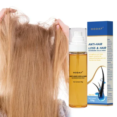 Anti Hair Loss Solid Spray Biotin Caffeine Ginger Ginseng Scalp Nourish Fortifying Thinning Hair Treatment Amazon Hot New