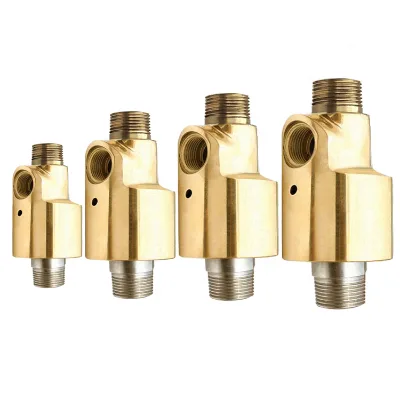 Dual Flow UHSG Series BSP Thread Connection Copper Housing High Speed Hydraulic Oil Rotary Union Used for Printing Machines