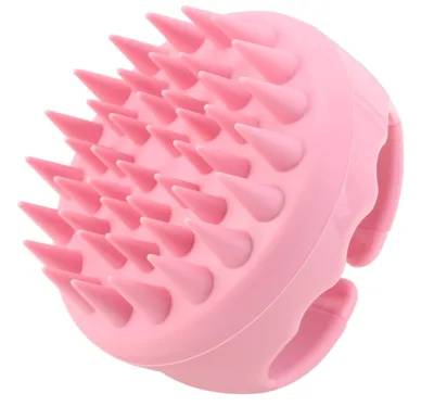 Silicone Hair Remover Brush Silicone Hair Scalp Massager Head Scrubber Shampoo Brush for Shower Spa