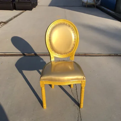 Wholesale Fashion Style France romantic wedding use louis xvi gold chairs
