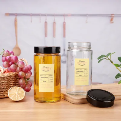 Bone Broth Glass Jar Ergo Jar Honey Jam Pickles Storage 500ml Glass Jar with Deep Twist-off Cap