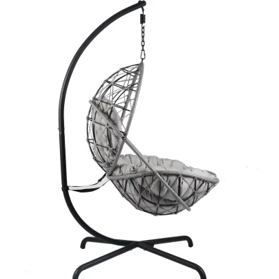 Modern Style Heavy-Duty Aluminium Swing Hanging Chair Foldable Outdoor Indoor Hotel Style Waterproof Cushion Danda Brand Bedroom