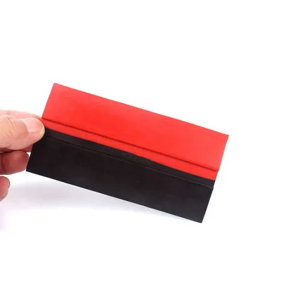 3 in 1 Window Squeegee Black Silicone Wrap Squeegee No Blade Floor Household Laber Scraper Small