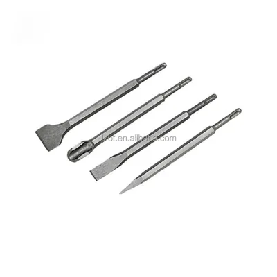 SDS Cold and Carving Chisel for Concrete Hydraulic Hammer & Rock Breaker Masonry Point Tip Type with 40Cr Steel Handle