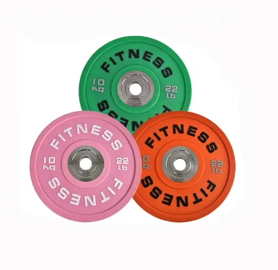 High Quality Fitness Color Weight Plates Gym Training Weightlifting Macaron Rubber Barbell Plate