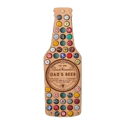 Home Decor Wall Art Beer Bottle Shaped Beer Bottle Cap Collector