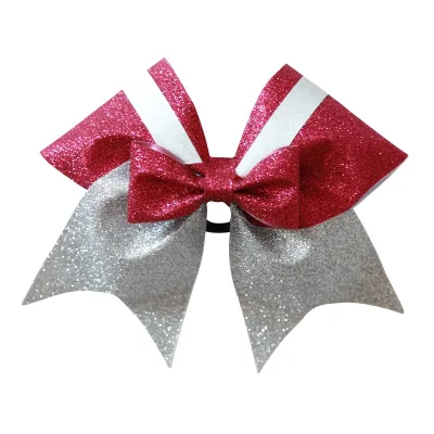 New Products JoJo Siwa Hair Bows Cosplay Party Customized Your Own Logo High Quality Cheerleading Hair Bow for Kids