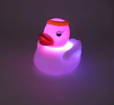 Promotional Gift Hoking HKBT6296 PVC Mini Squeeze-sounding Devil & Angel Duck Bath Toy