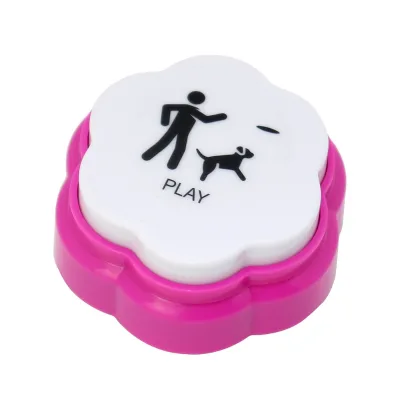 Hot selling flower design talking button with low price