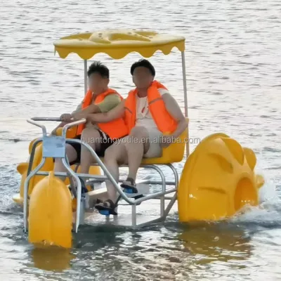 Scenic Spot Internet Celebrity Three-Wheeled Ride for Kids Water-Land Amphibious Fiberglass Plastic for Outdoor Indoor School