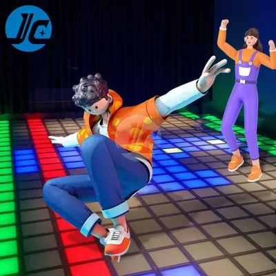 Multi-Inter Mega Grid Game Kids Active Floor Mega Grid Floor Game Tile Light System LED Floor Game