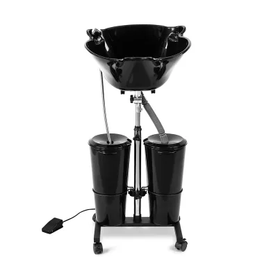 Check Out Our Hair Care Station Featuring a Mobile Basin and Shampoo Dish, Perfect for Enhancing the Salon Experience