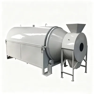 200kg/h Electric Rotary Drum Roaster Dryer Multi-function Peanut Coffee Bean Drying Frying Machine Commercial