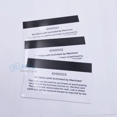 0.76mm High Quality Offset Printing CR80 Standard 2750Oe HiCo Magnetic Stripe PVC Card with Matte/Glossy Surface Film Lamination