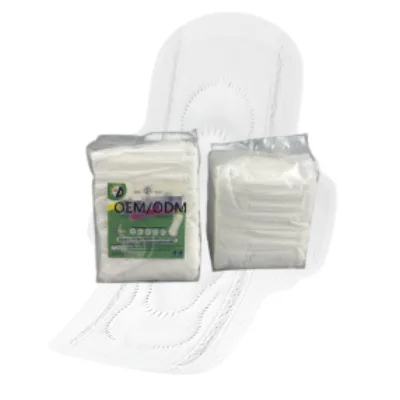 Eco-friendly Napkin 100% Bamboo Sanitary Pads Biodegradable Panty Liner OEM ODM Sensitive Pure White Degradable Dry