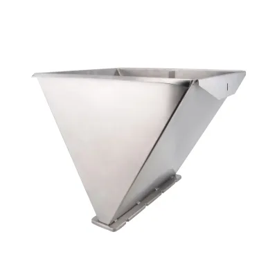 Food Grade Stainless Steel U-Type Liquid Paste Filling Hopper with Mixing Agitator for Chemical Dosing