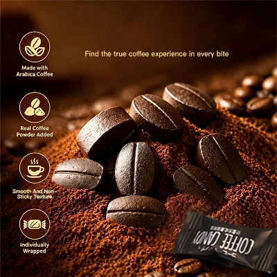 Coffee Hard Candy Box Pack Multi Colored Sweet Fruit Flavor Halal Sweets OEM Available