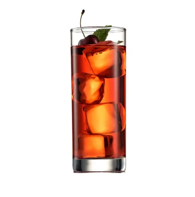 10oz Custom Clear Cups Engraved Highball Glass Vintage Cocktail Bar Set of 6