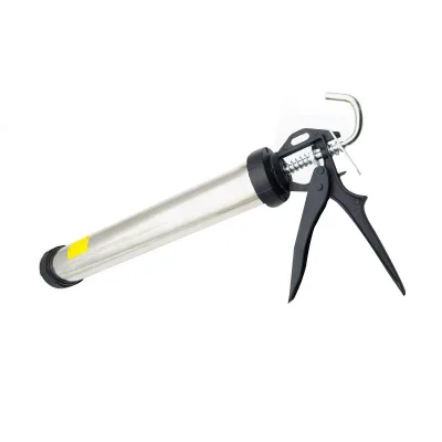 600ml DIY Aluminium Tube Silicone Caulking Gun Cartridge Manual Power Source for Glass Sealing and Window Adhesive