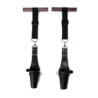 Artificial Leather Shackles on the Door Men Women Chastity Lock Sex Handcuffs Locks BDSM Bondage Locks Restraints Hand Cuffs%