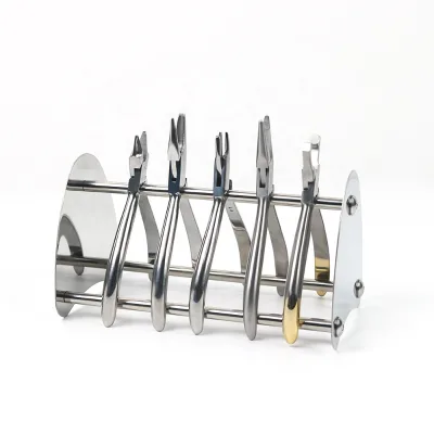 Dental Orthodontic Pliers Forceps Scissors Stand Holder Organizer Stainless Steel Instrument