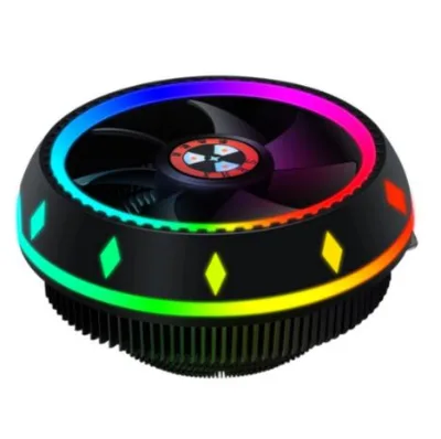 Silent RGB LED Air CPU Cooler Fan Desktop Computer Heatsink Radiato Colorful Cooling for Intel 115X AMD