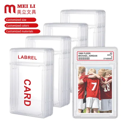 Wholesale Sports Baseball Gaming Grading Card Holder Acrylic Graded Sports Poke Card Slab for Collectible Display