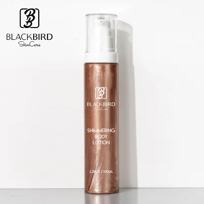 Private Label Long Lasting Highlighter Body Setting Waterproof Shimmer Lotion Body Face Cream Lotion